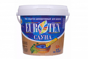 Состав защитный EUROTEX-сауна 0,9кг с воском (6)
