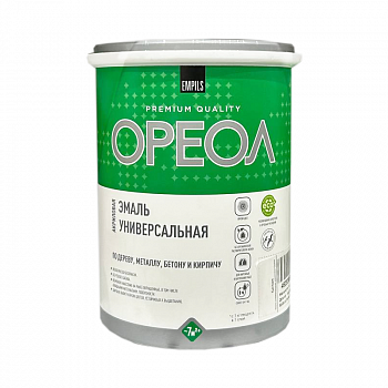 Эмаль акриловая 2,5кг белая глянцевая /ОРЕОЛ 85884 (1)