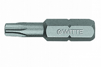 Бита 1/4" Torx  5- 25мм односторонняя, сталь S2 WITTE 29460#