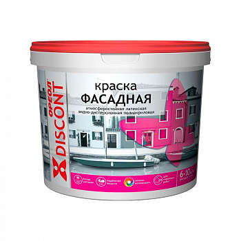 Краска водно-дисперсионная фасадная  6,5кг /ОРЕОЛ-Дисконт (2)