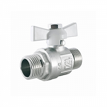 Кран шаровый (15) 1/2" НР/НР бабочка, латунь /STI 00000003660 (20/1)