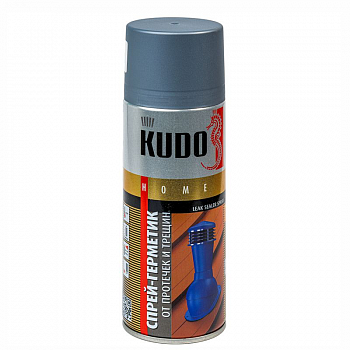 Герметик аэрозольный 520мл черный, жидкая резина /KUDO KU-H302 (12/1)