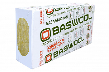 Утеплитель базальтовый  70кг/м3 BASWOOL ВЕНТФАСАД ( 50*1200*600мм) плита (1уп.=6шт=0,216 м3=4,32м2) (32) #