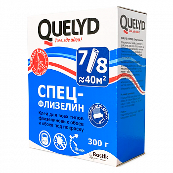 Клей обойный "Quelyd" спец-флизелин 300г (24)