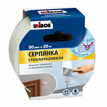 Сетка самокл. серпянка 50мм*20м инд. уп. /UNIBOB 51459 (36)