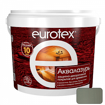 Защитно-декоративное покрытие Утренний туман  0,9кг Аквалазурь /EUROTEX (6)