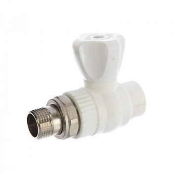 Кран шаровый ППРС (20х1/2") для радиатора прямой Premium /Lammin Lm31175020015 (50/10)