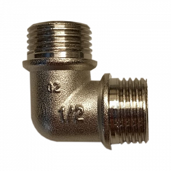 Уголок 1/2" НР/НР латунь никелированная /PROFLINE УТ-00036421 (1)