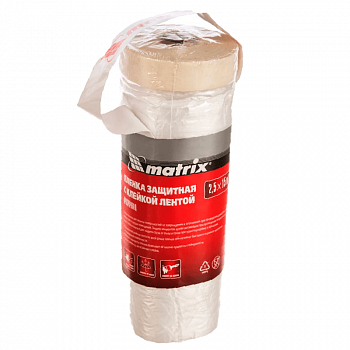 Пленка защитная  2,5м*15м с клеящей лентой /MATRIX 88753 (1)