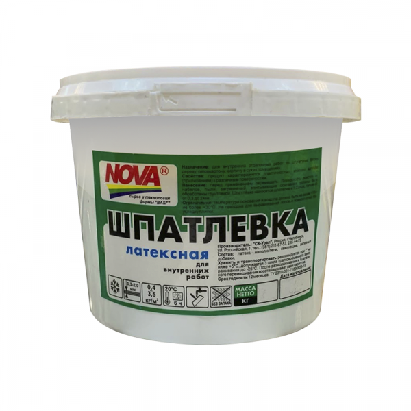 Шпатл. латекс. 1,3кг  NOVA (12)