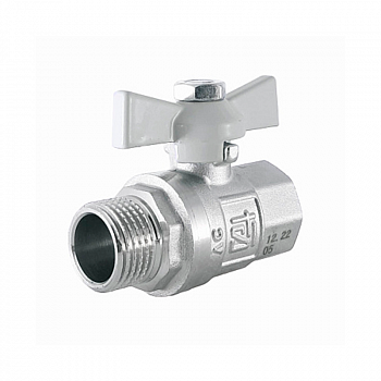 Кран шаровый (15) 1/2" ВН/НР бабочка, латунь /STI 00000003453 (180/1)