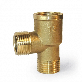 Тройник 1/2"(15) ВН/НР/НР латунь  /Lexline РК 0204-В (12/3)