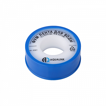 ФУМлента 12мм*10м*0,075мм вода /AQUALINK 02921 (1)