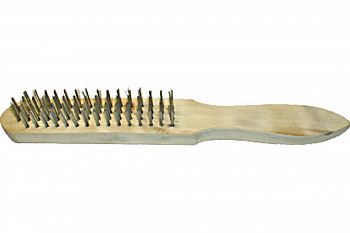 Корщетка ручная 4 ряда, деревянная /FIT 38404 (1)